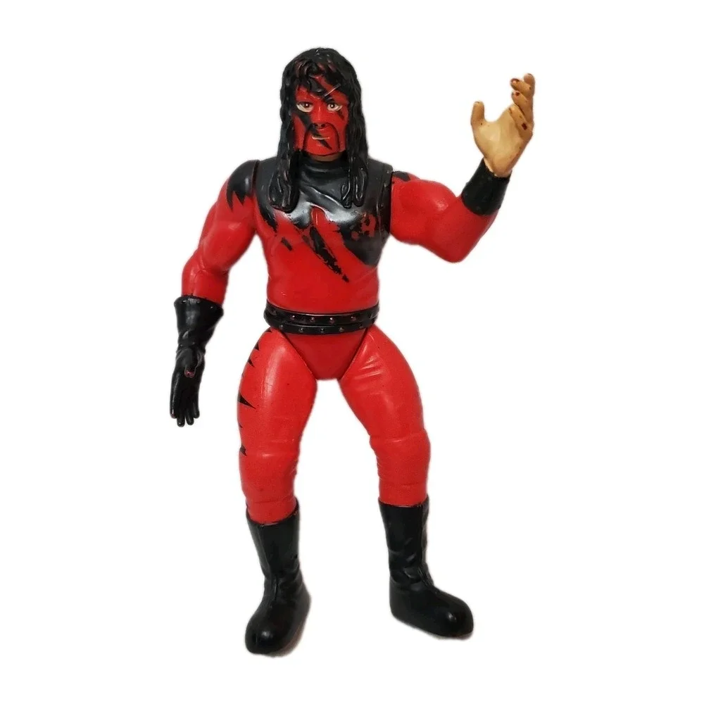 Vintage WWF Kane 1998  Jakks Wrestling Action Figure The Big Red‎ Machine WWE